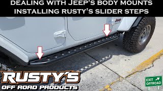 Rusty's Rock Slider Steps Installation on a Jeep Wrangler JL 2018-2023