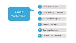 Gratis Masterclass: meer klanten via social media