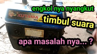 cara mengatasi  engkol jenset yang bunyi