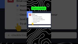 How to add checklist in Slack