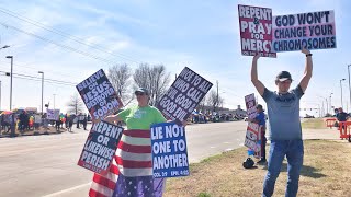 Westboro Baptist Church preaches in Owasso, OK where Nex Benedict went to school