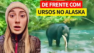 NÃO ACREDITO NO QUE VIMOS! Um URSO pescando SALMÃO no ALASCA ❄️