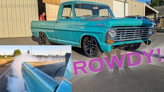 She's ALIVE!! First Drive in the Coyote / Crown Vic / swapped F100.