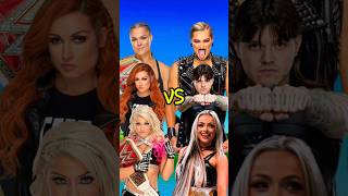 Rhea Ripley, Liv Morgan, Dominik Mysterio VS Ronda Rousey, Alexa Bliss, Becky Lynch 👿 #wwe