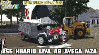 farming simulator 22 Indian mod challenge Hindi sawraj 855 ke peche dali trolley tractor uth gya