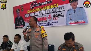 SILAHTURAHMI KAPOLRES KERINCI DALAM RANGKA  PILKADA SERENTAK 2024 DI KEC. TANAH KAMPUNG