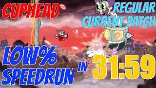 [Former World Record] Low% - 31:59 - Current Patch, Regular, Solo - Cuphead