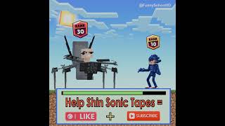 Skibidi Toilet Bullies Shin Sonic Tapes and the end 😱 #shorts #shinsonic #skibiditoilet #minecraft