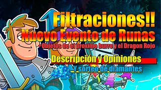 Hustle Castle | Filtraciones Nuevo Evento de Runas | + Proximo Burro y Dragon Rojo  | + Sorteo