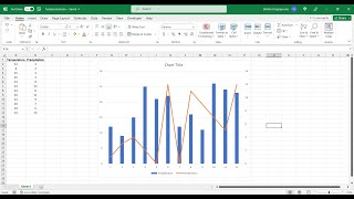 How to create a graph with two vertical axes in Excel