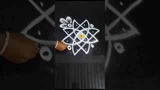 Simple🌹Side Design for Beginners#shorts #ytshorts #trending #youtubeshorts #rangoli #dailyrangoli