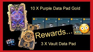 War Robots 🎲 Opening 10 times Purple Data Pads incredible rewards!