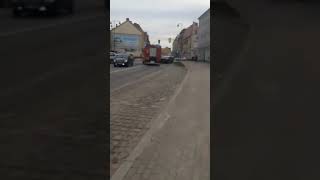 trąby przejazd alarmowy jrg szczecinek 541z25 gcba scania do zdarzenia