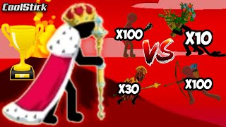 Stick War Legacy - Tournament | Which Stick Unit Army Can Defeat Giant Boss King Zarek ? | CoolStick