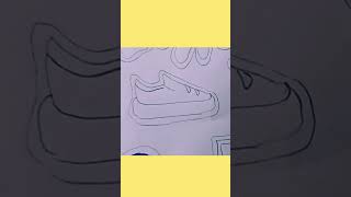 shoe 😍😍drawing easy#youtubeshorts #shorts #drawing