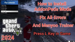 How to Install AddonPeds in GTA 5 | How install Mods in GTA 5 | Install Mods in GTA 5 latest Version