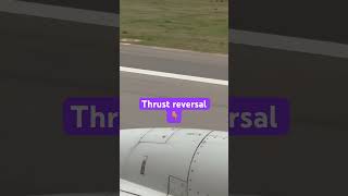 Thrust reversal aircraft’s engine when landing