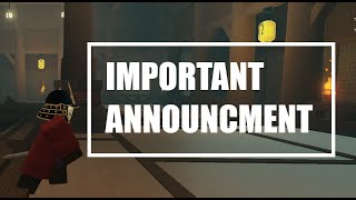 Important Channel Announcement