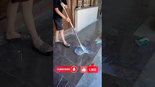 cleaning artifact Hand-free mop absorbs water and the effect is great!!!#viralvideo #youtubeshorts