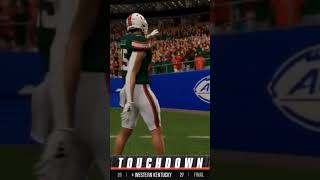 Baccellia goes for 84 yards! #collegefootball25 #miamihurricanesfootball #miamifootball