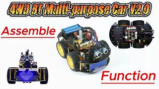 KS0470 4WD BT Robot Car V2.0 Kit for Arduino（Building the Perfect Robot）@KEYESTUDIO_OFFICAL