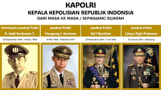 Jenderal Polisi yang Menjabat Sebagai KAPOLRI dari masa ke masa #kapolri #kapolrilistyosigitprabowo