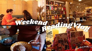 Cozy Weekend Reading Vlog ✨🧡 | reading fun creepy reads | fun smutty novella and fun with friends