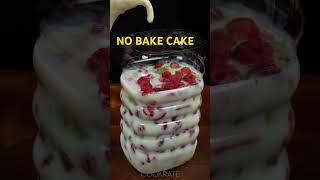 NO BAKE JELLY FRUIT CAKE😋  #agaragar #freshfruits #chocolate #delicious