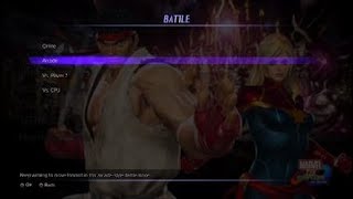 MARVEL VS CAPCOM INFINITE ARCADE RYU & IRON MAN