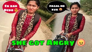 Ride Par Bike Kharab Ho Gayi 🥺 || She Got Angry On Me 😡