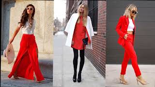 Red And White Outfits for Women | best color combinations for your outfits