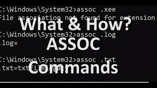 What is ASSOC Command, How to use in command prompt