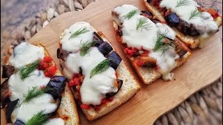 eggplant bread/somun ekmeği ve en pratik patlıcan pidesi /خبز الصمون باسهل طريقة مع فطيرة الباذنجان