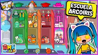 🎨 Juego por Primera Vez a AHA WORLD y DECORO de ARCOÍRIS la ESCUELA - NUEVA ACTUALIZACIÓN 🌈🏫