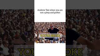 Andrew Tate when you are not p!mp and grifter | Memes | UFC | MMA | #shorts