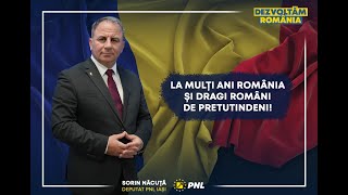 Mesajul deputatului PNL de Iași Sorin NĂCUȚĂ cu ocazia Zilei Naționale a României