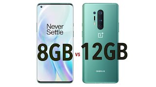 Oneplus 8 8GB vs Oneplus 12GB Speed & Ram Comparison