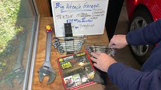 TEKTON Combination Wrench Set, 14 piece SAE/Metric, #1924, $29.00 at Northern Tool Online.