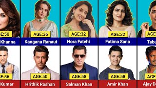 51 Bollywood Actor's And Their Beautiful Wives and Girlfriend | Age Comparison 2024