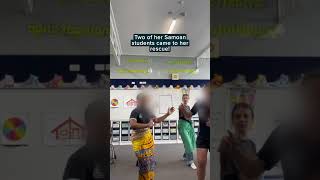 Students help teacher learn custom siva Samoa for wedding | Humankind #shorts #wedding