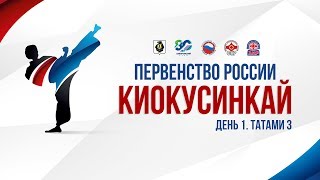 Первенство России по киокусинкай 2018. День 1. Татами 3