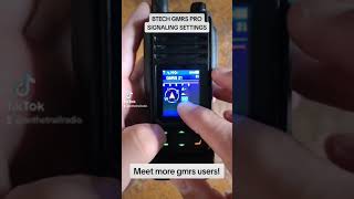 BTECH GMRS PRO Signalling settings
