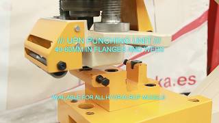 Upn punching unit. 40-80 in flanges and webs - Geka