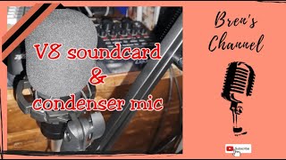 UNBOXING | V8 Soundcard & Condenser mic