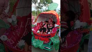 Momen Anak Ngantuk saat karnaval Becak#short