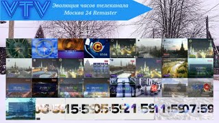 Эволюция часов телеканала Москва 24 Remaster