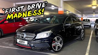 FIRST DRIVE IN MY *SAVAGE* NEW MERCEDES A CLASS A250 AMG!