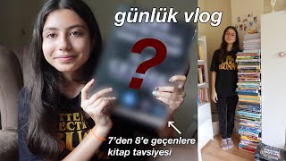 Günlük Vlog  /oda temizleme 🧹 / 7’den 8’e geçenlere kitap tavsiyesi🌤