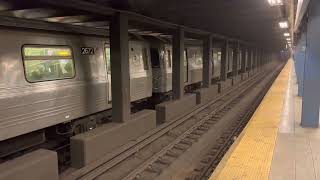 NYC Subway: R68 (D) Train at Broadway - Lafayette St in 4K60!!!!