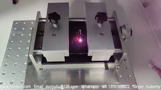 50W Fiber Laser Marking Etching Engraving Machine Cut 0.5mm Aluminum Metal Sheet